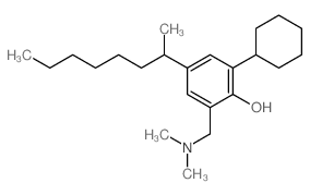 2-cyclohexyl-6-(dimethylaminomethyl)-4-octan-2-yl-phenol structure
