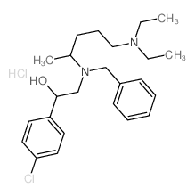 Benzenemethanol,4-chloro-a-[[[4-(diethylamino)-1-methylbutyl](phenylmethyl)amino]methyl]-,hydrochloride (1:1) picture