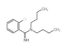 N,N-dibutyl-2-chloro-benzenecarboximidamide结构式