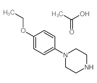 acetic acid; 1-(4-ethoxyphenyl)piperazine结构式