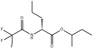 N-(Trifluoroacetyl)-D-norvaline 1-methylpropyl ester结构式