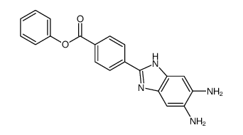 phenyl 4-(5,6-diamino-1H-benzimidazol-2-yl)benzoate结构式