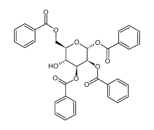 1,2,3,6-Tetra-O-benzoyl-a-D-mannopyranose结构式