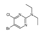 5-bromo-4-chloro-N,N-diethylpyrimidin-2-amine Structure