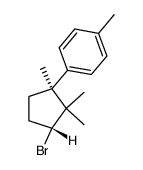 1-[(1S,3R)-3-Bromo-1,2,2-trimethylcyclopentyl]-4-methylbenzene结构式