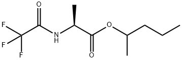 N-(Trifluoroacetyl)-L-alanine 1-methylbutyl ester结构式