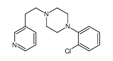 1-(2-chlorophenyl)-4-(2-pyridin-3-ylethyl)piperazine结构式