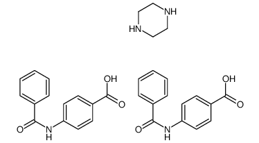 4-benzamidobenzoic acid,piperazine结构式