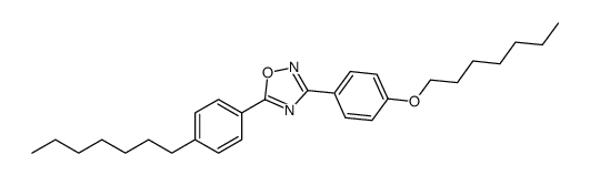 3-(4-heptoxyphenyl)-5-(4-heptylphenyl)-1,2,4-oxadiazole结构式