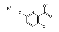 potassium 3,6-dichloropyridine-2-carboxylate结构式