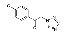 1-(4-氯-苯基)-2-[1,2,4]噻唑-1-基-丙烷-1-酮结构式
