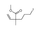 methyl 2-ethenyl-5-iodo-2-methylpentanoate结构式