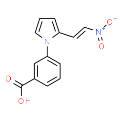 Benzoic acid, 3-[2-(2-nitroethenyl)-1H-pyrrol-1-yl]- (9CI) structure