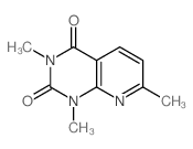 3,8,10-trimethyl-2,8,10-triazabicyclo[4.4.0]deca-2,4,11-triene-7,9-dione结构式