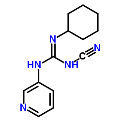 1-cyano-2-cyclohexyl-3-pyridin-3-ylguanidine结构式