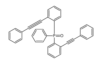 1-(2-phenylethynyl)-2-[phenyl-[2-(2-phenylethynyl)phenyl]phosphoryl]benzene Structure