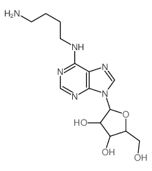 Adenosine,N-(4-aminobutyl)- Structure