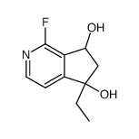 5H-Cyclopenta[c]pyridine-5,7-diol,5-ethyl-1-fluoro-6,7-dihydro-(9CI) structure