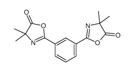 2-[3-(4,4-dimethyl-5-oxo-1,3-oxazol-2-yl)phenyl]-4,4-dimethyl-1,3-oxazol-5-one Structure