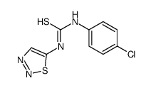 1-(4-chlorophenyl)-3-(thiadiazol-5-yl)thiourea Structure