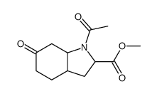 methyl 1-acetyl-6-oxo-3,3a,4,5,7,7a-hexahydro-2H-indole-2-carboxylate Structure