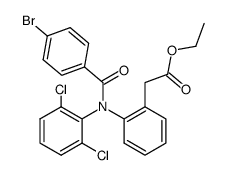 {2-[(4-Bromo-benzoyl)-(2,6-dichloro-phenyl)-amino]-phenyl}-acetic acid ethyl ester Structure