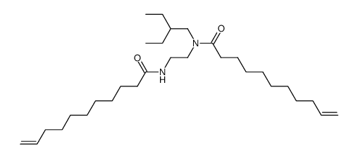 Undec-10-enoic acid (2-ethyl-butyl)-(2-undec-10-enoylamino-ethyl)-amide结构式