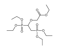 ethyl 2-[1,2-bis(diethoxyphosphoryl)ethoxy]acetate结构式