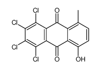 1,2,3,4-tetrachloro-5-hydroxy-8-methylanthracene-9,10-dione Structure