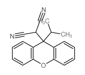 2-(9-propan-2-ylxanthen-9-yl)propanedinitrile structure