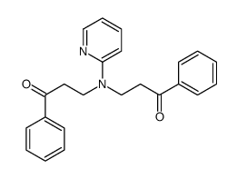 3-[(3-oxo-3-phenylpropyl)-pyridin-2-ylamino]-1-phenylpropan-1-one Structure
