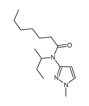 N-butan-2-yl-N-(1-methylpyrazol-3-yl)heptanamide Structure