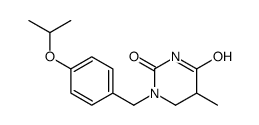 5-methyl-1-[(4-propan-2-yloxyphenyl)methyl]-1,3-diazinane-2,4-dione Structure
