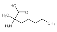 Heptanoic acid,2-amino-2-methyl-结构式