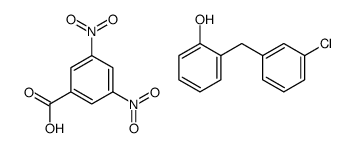 2-[(3-chlorophenyl)methyl]phenol,3,5-dinitrobenzoic acid Structure