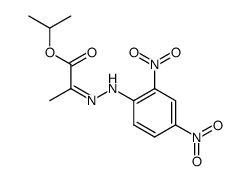 2-((Z)-2,4-dinitro-phenylhydrazono)-propionic acid isopropyl ester结构式