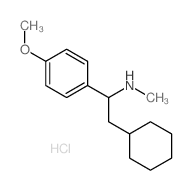 2-cyclohexyl-1-(4-methoxyphenyl)-N-methyl-ethanamine结构式