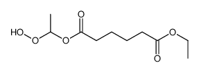 1-O-ethyl 6-O-(1-hydroperoxyethyl) hexanedioate Structure