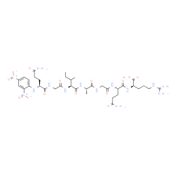 N2-[N2-[N-[N-[N-[N-[N2-(2,4-dinitrophenyl)-L-glutaminyl]glycyl]-L-isoleucyl]-L-alanyl]glycyl]-L-glutaminyl]-D-arginine结构式