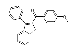 (4-methoxyphenyl)-(3-phenyl-1H-inden-2-yl)methanone结构式