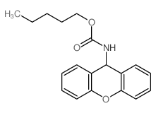 pentyl N-(9H-xanthen-9-yl)carbamate结构式