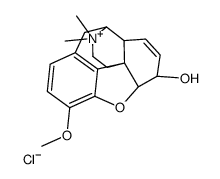 (4R,4aR,7S,7aR,12bS)-9-methoxy-3,3-dimethyl-2,4,4a,7,7a,13-hexahydro-1H-4,12-methanobenzofuro[3,2-e]isoquinoline-3-ium-7-ol,chloride结构式