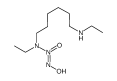 (Z)-1-{N-ethyl-N-[6-(N-ethylammoniohexyl)amino]}diazen-1-ium-1,2-diolate结构式