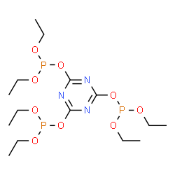 hexaethyl 1,3,5-triazine-2,4,6-triyl triphosphite结构式