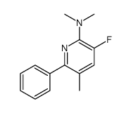 3-fluoro-N,N,5-trimethyl-6-phenylpyridin-2-amine结构式