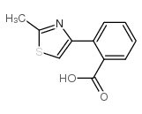 2-(2-methyl-1,3-thiazol-4-yl)benzoic acid structure
