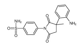 4-[3-(2-aminophenyl)-3-methyl-2,5-dioxopyrrolidin-1-yl]benzenesulfonamide Structure