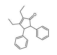 2,3-diethyl-4,5-diphenylcyclopent-2-en-1-one结构式