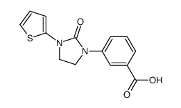 3-(2-oxo-3-thiophen-2-ylimidazolidin-1-yl)benzoic acid Structure