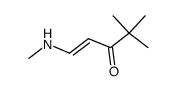 (E)-4,4-Dimethyl-1-methylamino-pent-1-en-3-one Structure